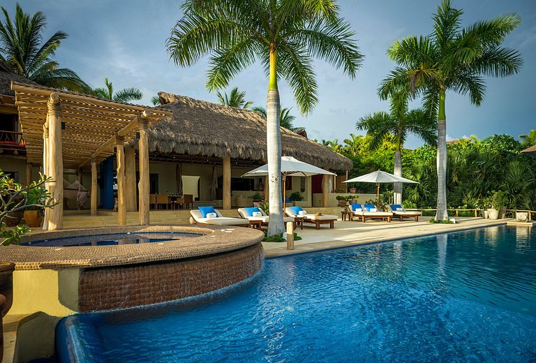 Villa en Punta de Mita sobre la playa